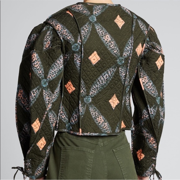 Ulla Johnson Sabi quilted Shibori jacket size M but fits like a small - Picture 2 of 7